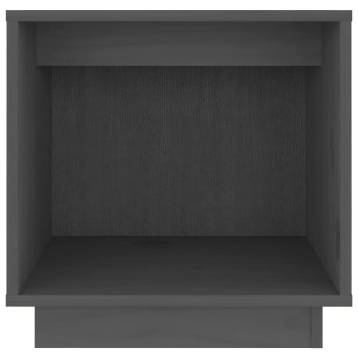 vidaXL Szafka nocna, szara, 40x30x40 cm, lite drewno sosnowe