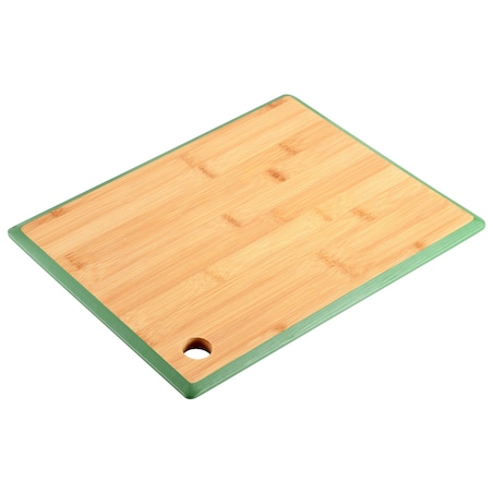 Bambusowa deska do krojenia z uchwytem, zielona