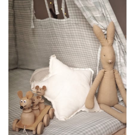 Mint – tipi, namiot dla dzieci z matą podłogową z dwustronnego muślinu