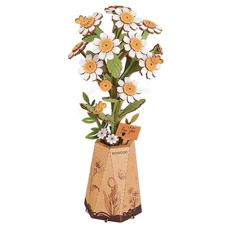 Biały rumianek DIY - kwiaty - Robotime