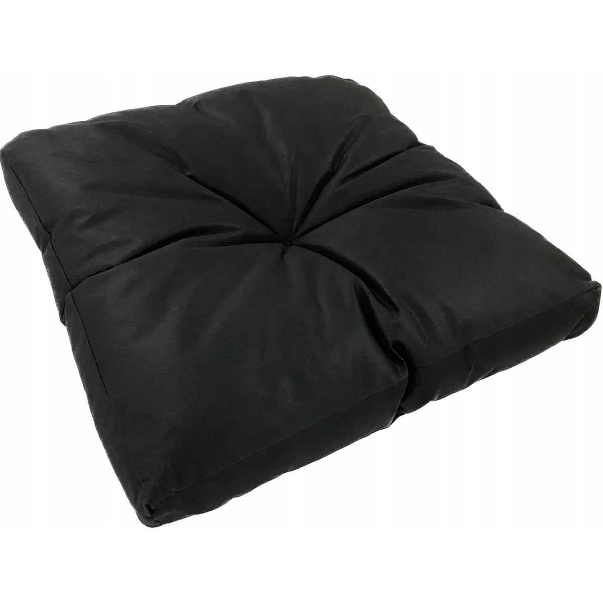 Poduszka Ogrodowa Płaska Pianka Z Zamkiem 60X60 Wodoodporna Czarna