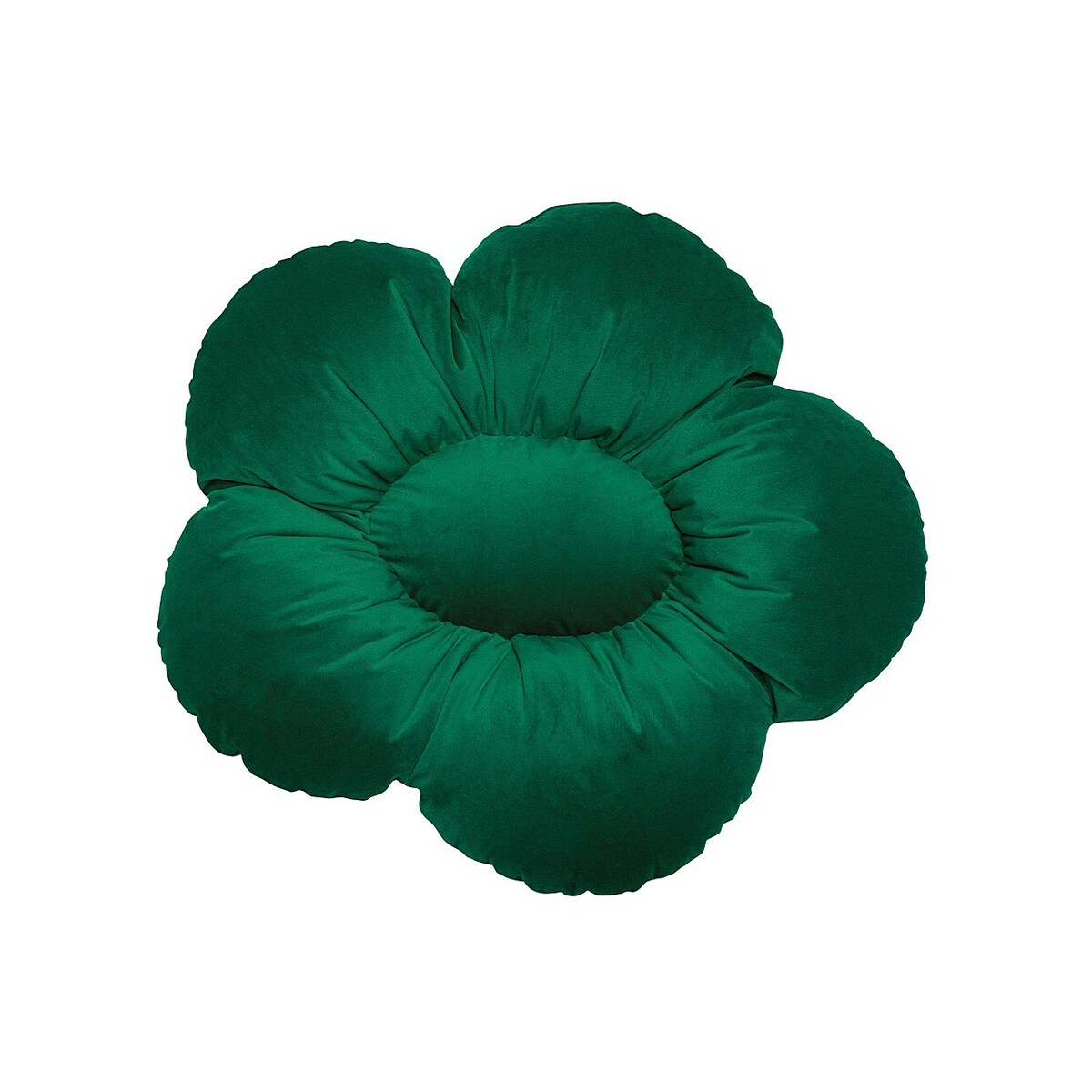 Poduszka kwiatek Mia, butelkowa zieleń, 45 cm, Posh Velvet