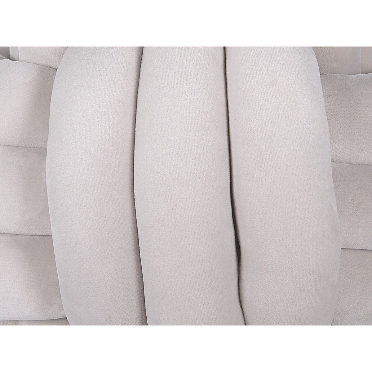 Welurowa poduszka dekoracyjna supeł 30 x 30 cm jasnoszara MALNI