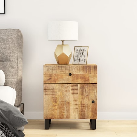 vidaXL Szafka nocna, 50x33x60 cm, lite drewno mango