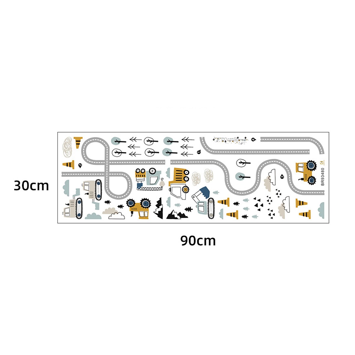 naklejki na ścianę do pokoju dziecka, sipo, traktory na ulicy