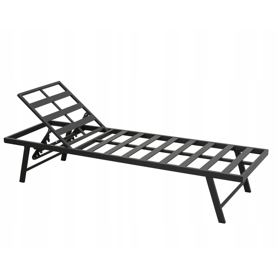 Modułowy zestaw mebli ogrodowych z sofami posiadającymi funkcję leżanki