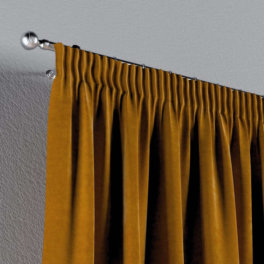 Zasłona na taśmie marszczącej 1 szt. 130x245 miodowy