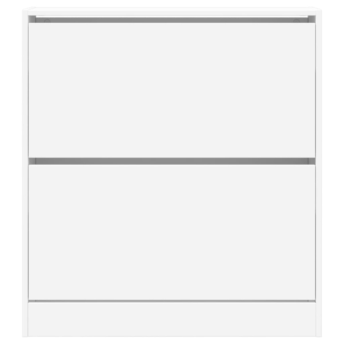 vidaXL Szafka na buty, biała, 80x21x87,5 cm, materiał drewnopochodny