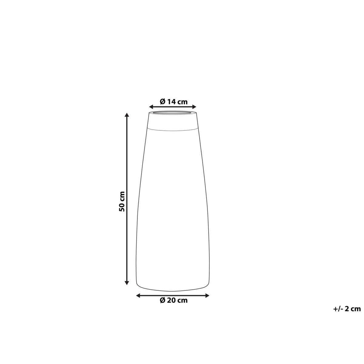 Wazon dekoracyjny z terakoty ciemne drewno CYRENE
