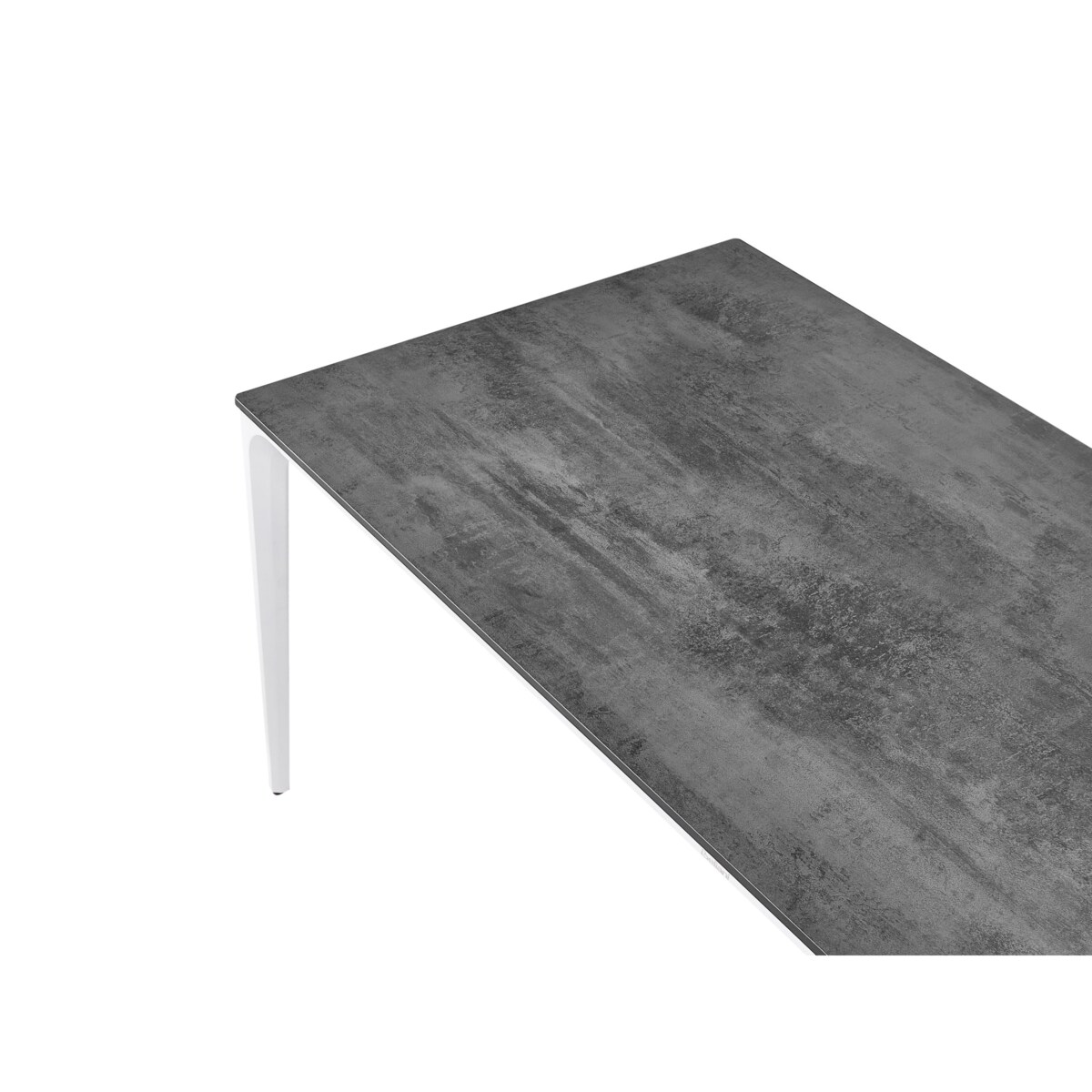 Stół ogrodowy SOVARETO 180 cm 90 cm Imitacja kamienia Ciemnoszary