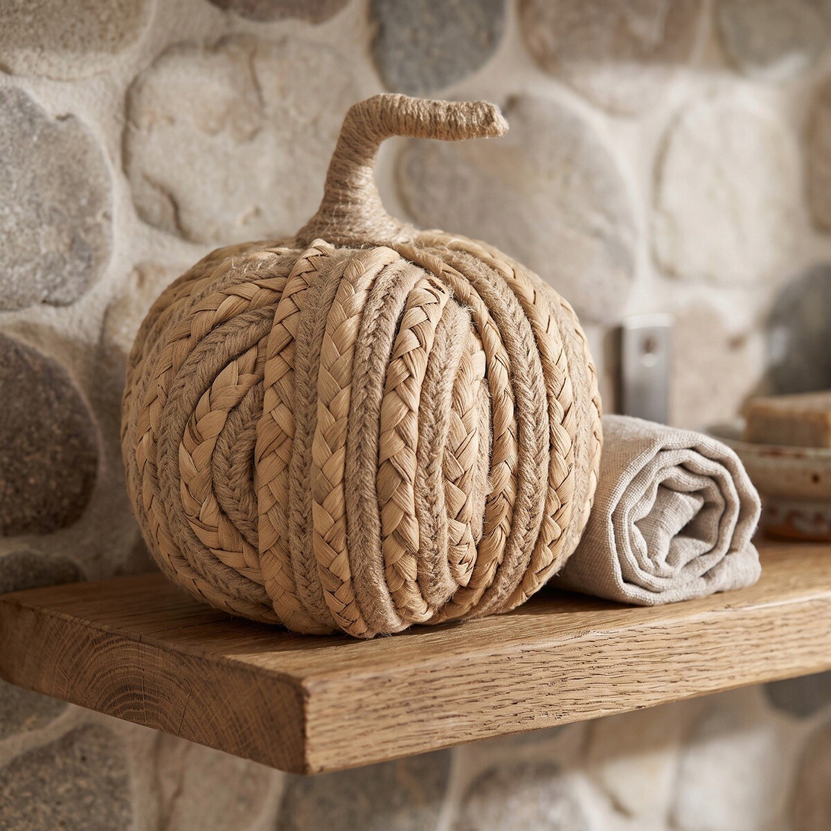 FIGURKA DYNIA BOHO JUTOWA NA HALLOWEEN JESIEŃ DEKORACJA DEKORACJE JESIENNE
