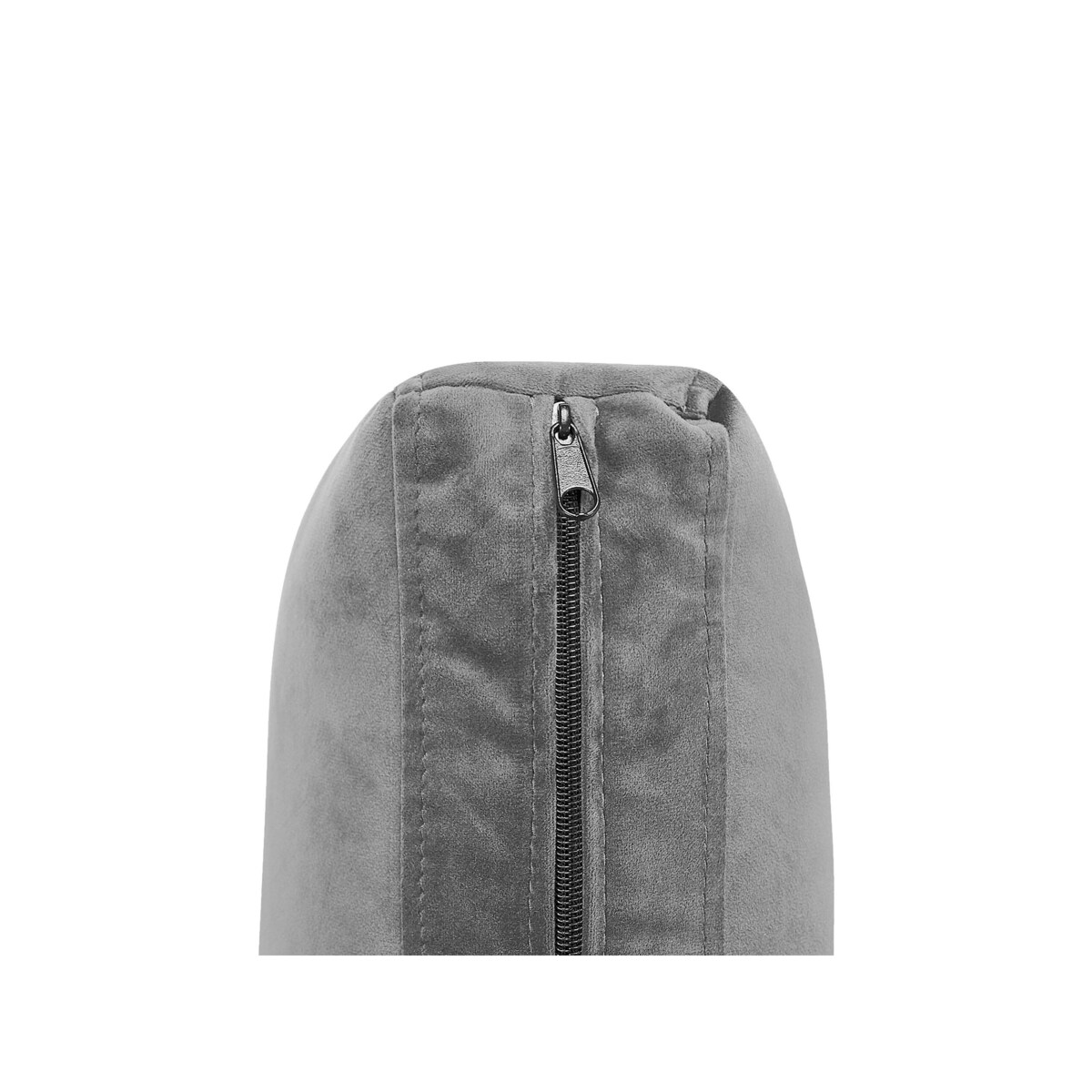 Otomana welurowa szara EVJA