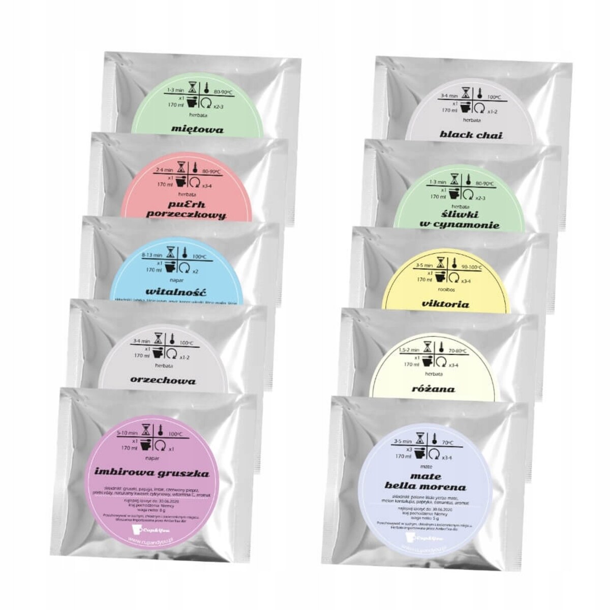 SUPER ZESTAW 10 SMAKÓW HERBAT NA DZIEŃ DZIADKA PREZENT UPOMINEK DLA DZIADKA