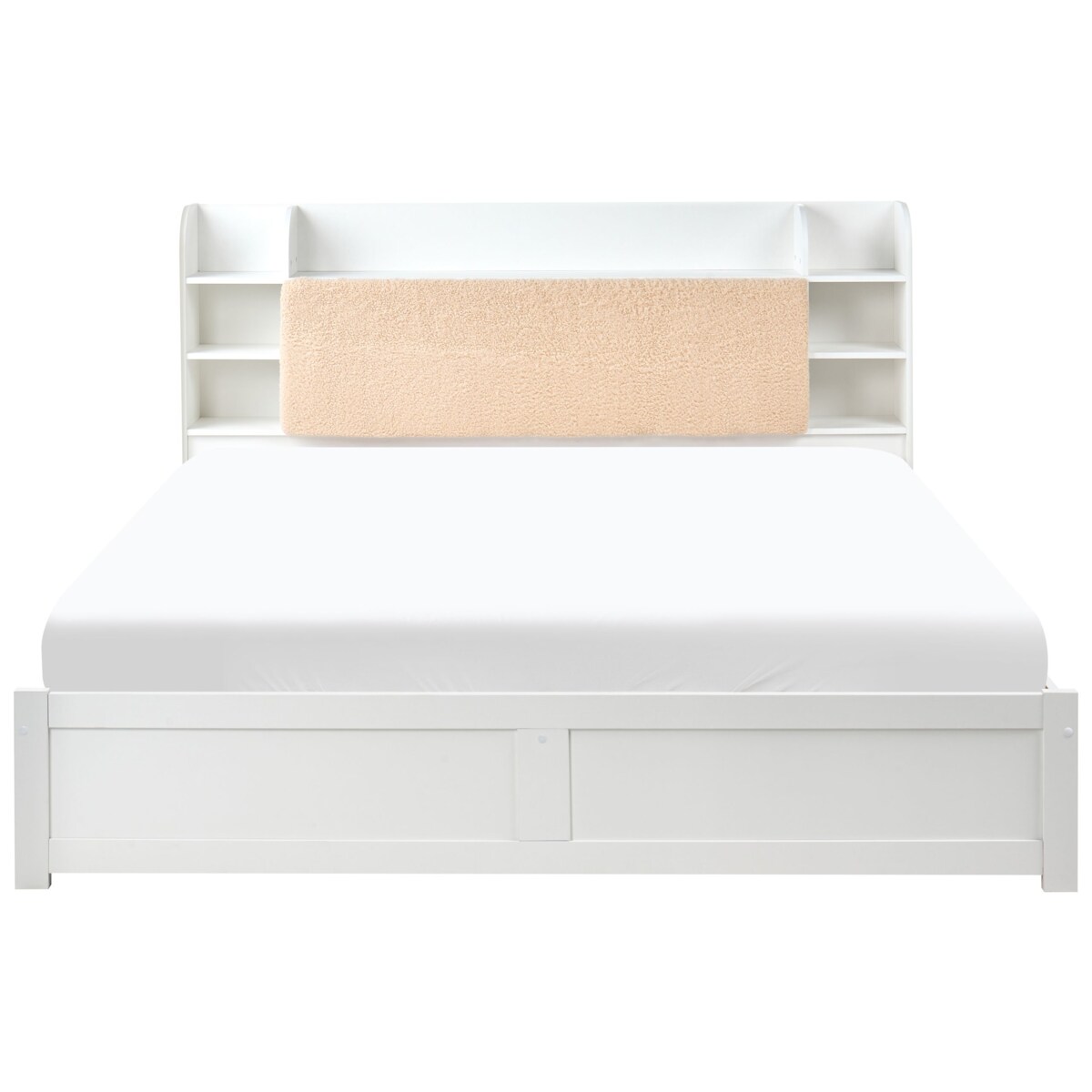 Łóżko z szufladami BIZOU 180 x 200 cm Biały