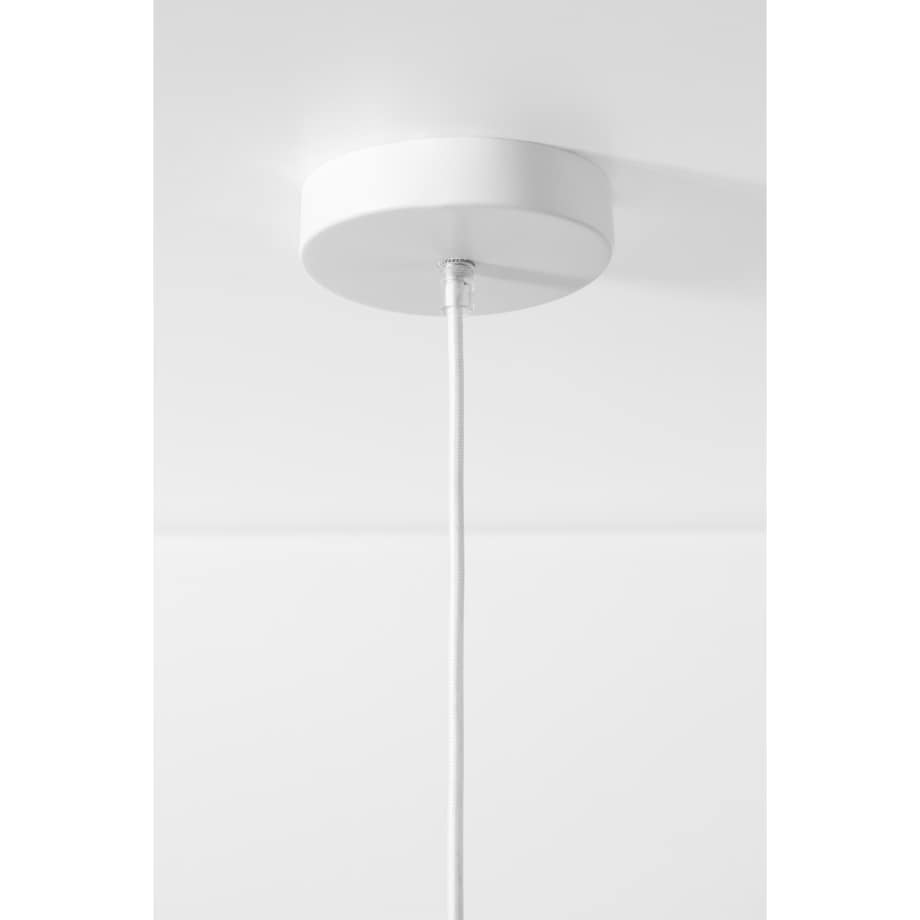 Lampa wisząca lniana kremowa Zenna Ø50 cm