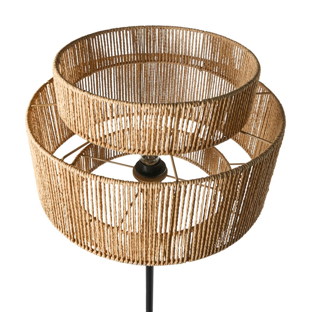 Lampa podłogowa WOKIRO Papierowy sznurek Naturalny