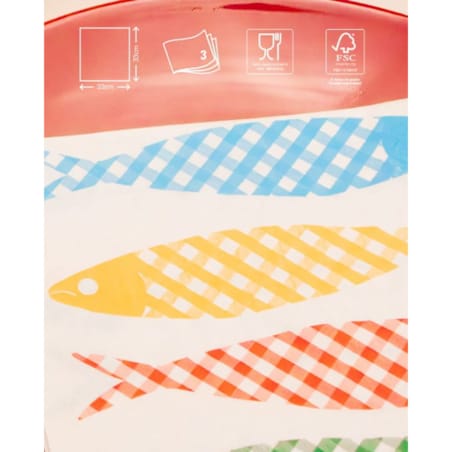 Serwetki Renova Sardines 20szt 33x33cm