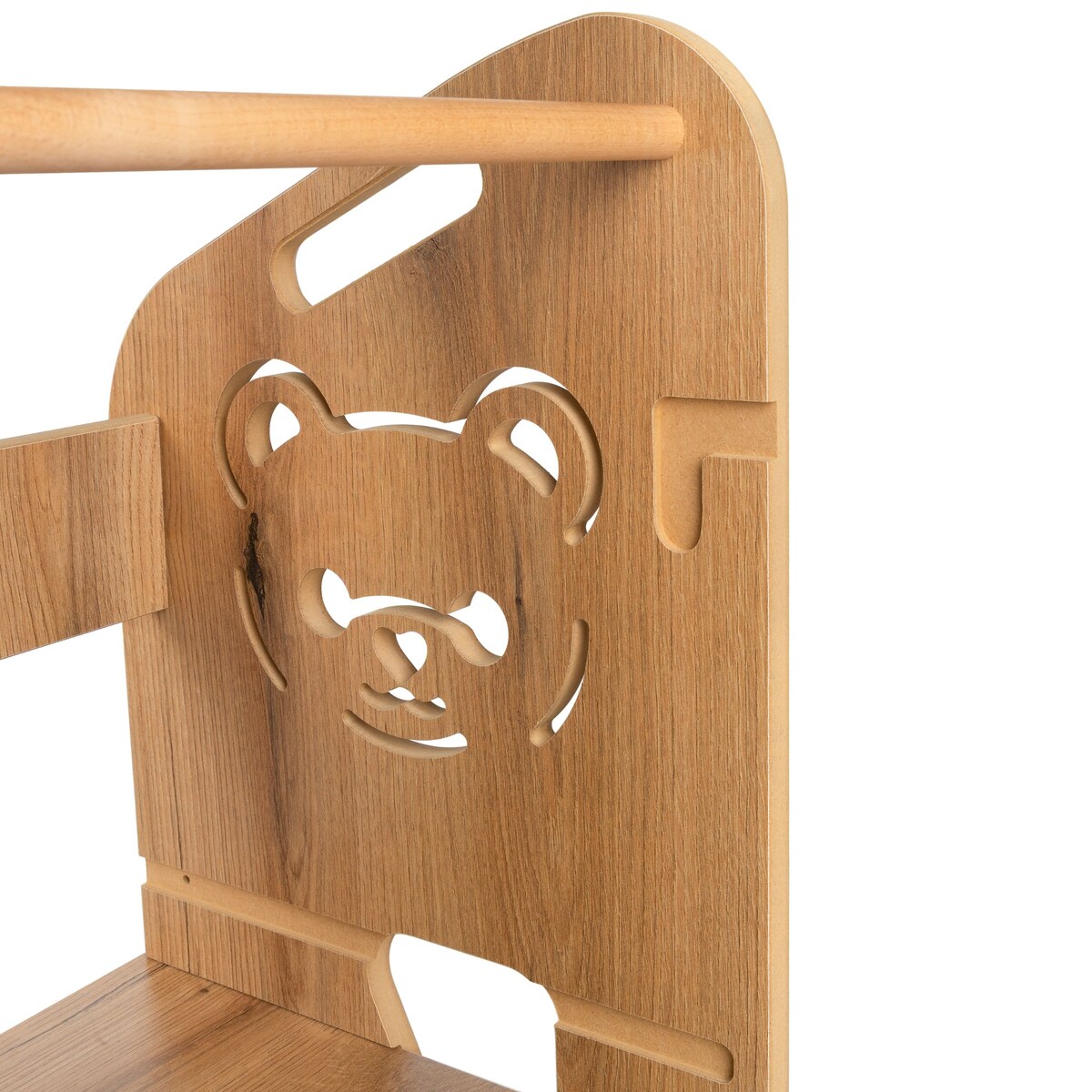 Pomocnik Kuchenny dla dzieci helper miś regulowany MDF drewno Verk.design