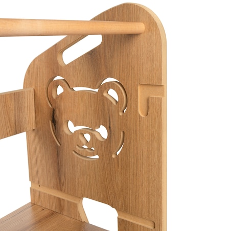 Pomocnik Kuchenny dla dzieci helper miś regulowany MDF drewno Verk.design