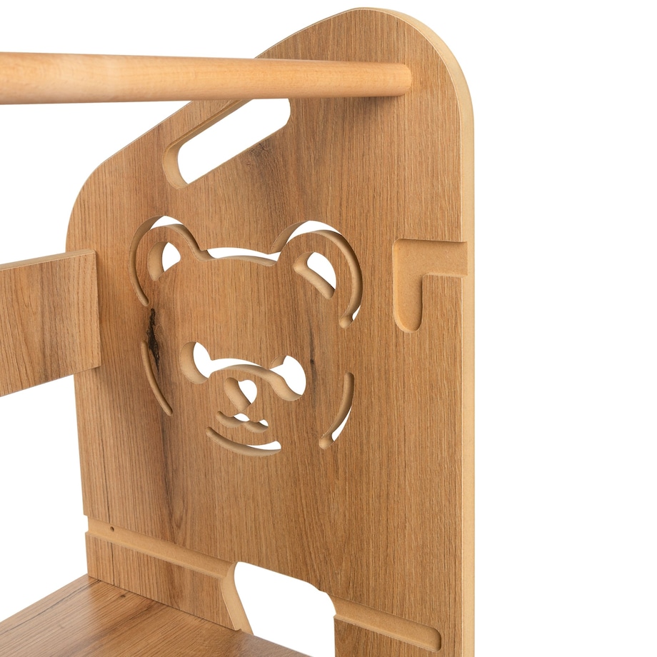 Pomocnik Kuchenny dla dzieci helper miś regulowany MDF drewno Verk.design
