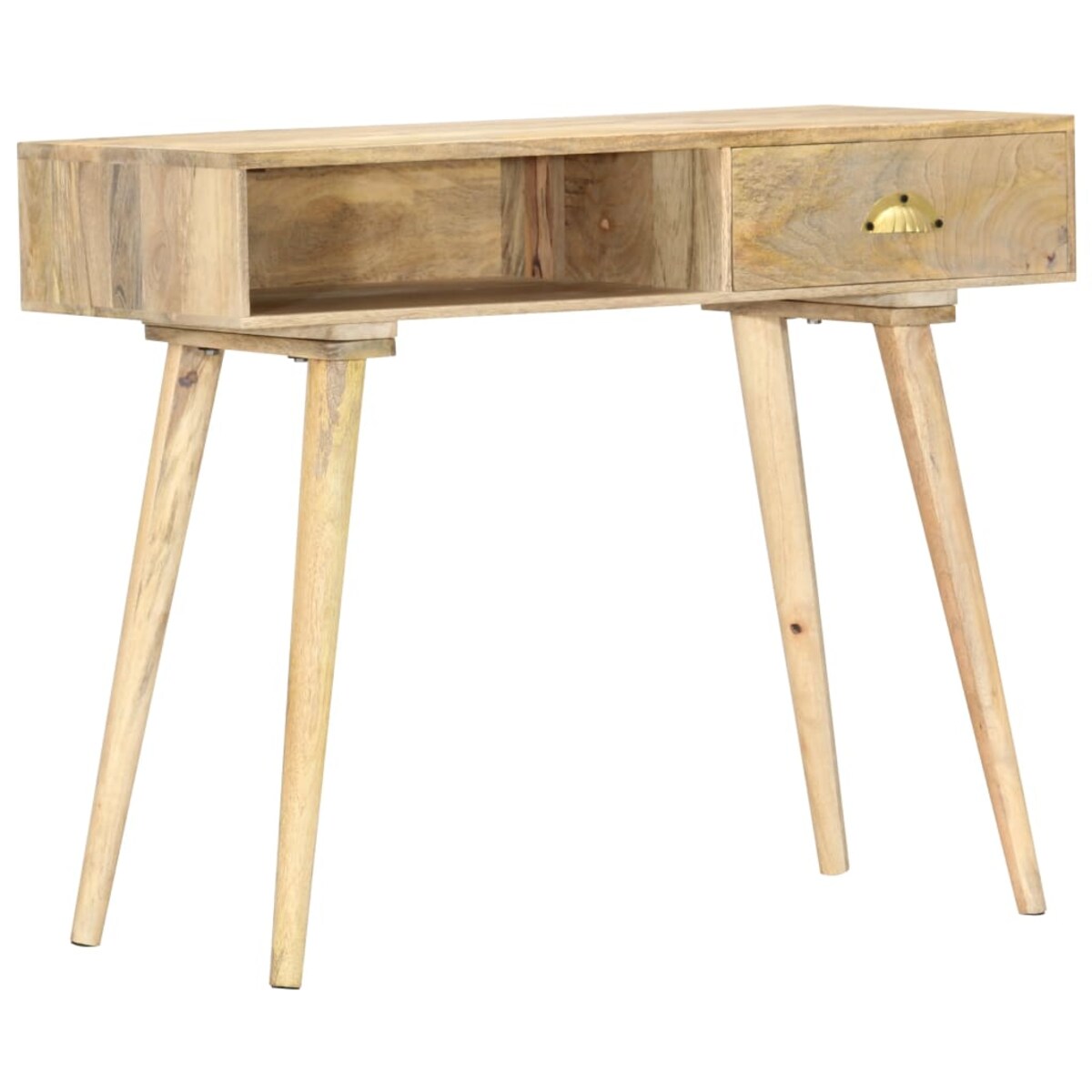 vidaXL Stolik konsolowy, 90x45x75 cm, lite drewno mango