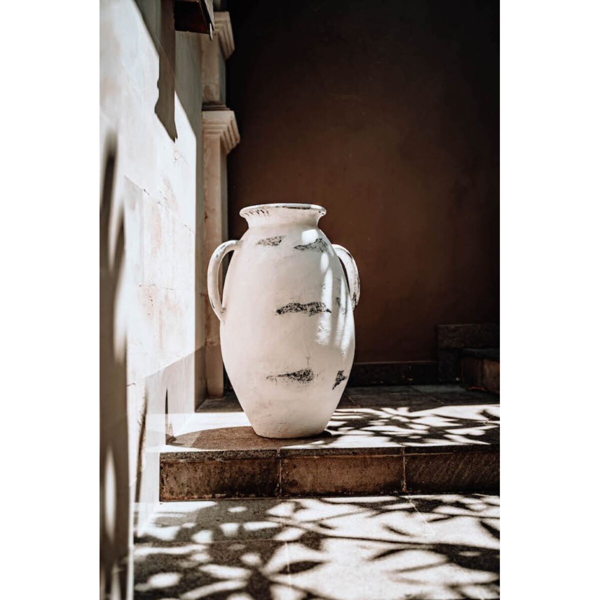 WAZON Z TERRAKOTY BRAWO BIAŁY