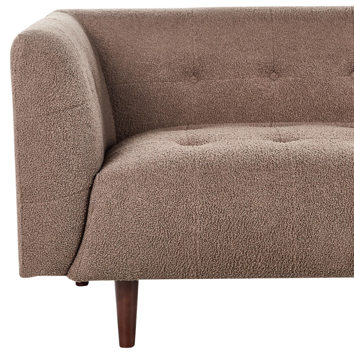 Sofa dla 3 osób BYSKE Boucle Brązowy