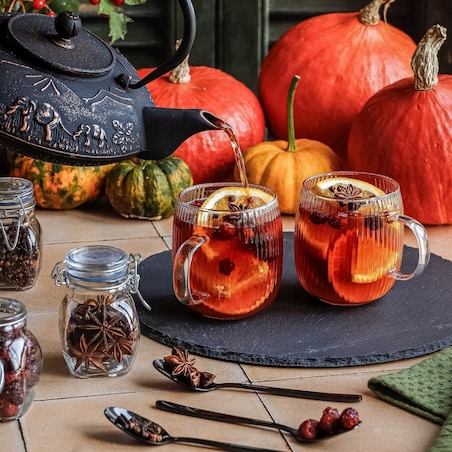 2x SZKLANKA DO KAWY HERBATY 380 ml z uchem na napoje soki wodę cappuccino