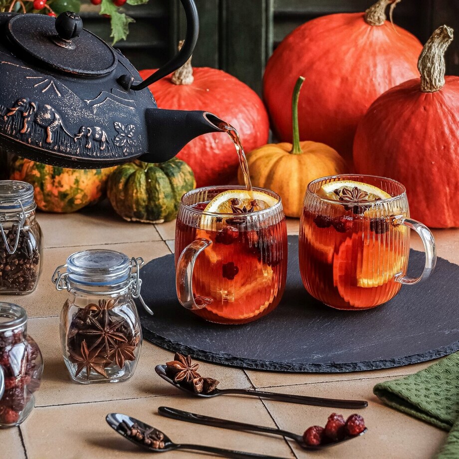 2x SZKLANKA DO KAWY HERBATY 380 ml z uchem na napoje soki wodę cappuccino