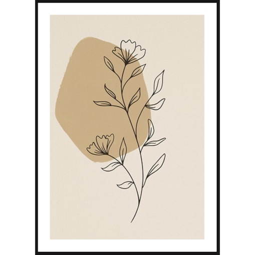 Poster Story, Plakat, Obraz - Magnolia w Konturach, wymiary 70 x 100 cm