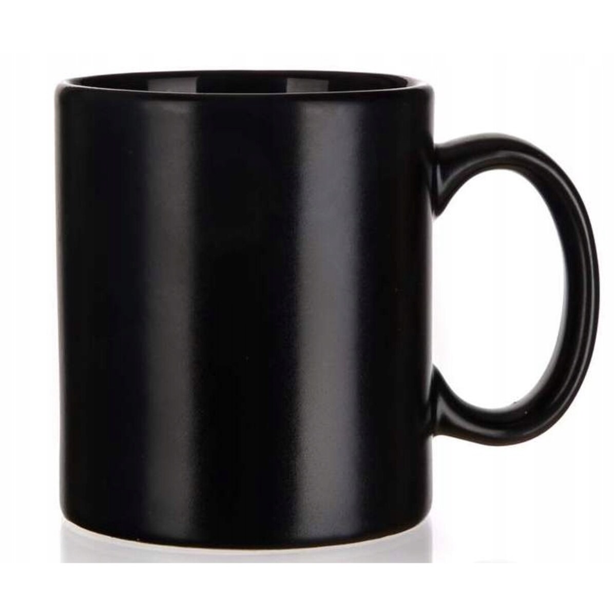 KUBEK BEZ NADRUKU czarny 350 ml matowy na kawę herbatę do pracy domu