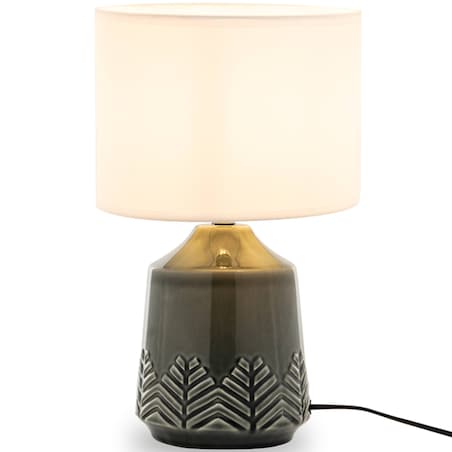 KONSIMO HYSSO Lampa stołowa ozdobna 2szt. kolor szary