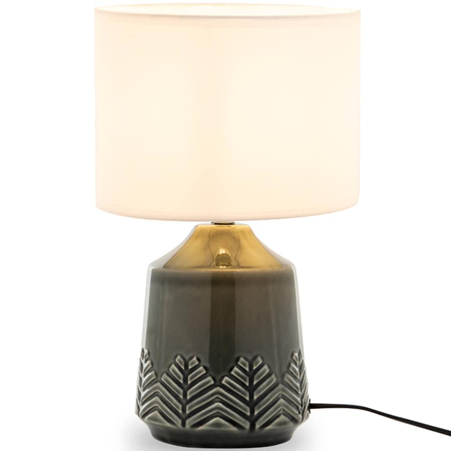 KONSIMO HYSSO Lampa stołowa ozdobna 2szt. kolor szary