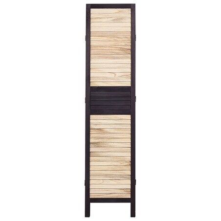 4-panelowy parawan pokojowy BRENNERBAD Brązowy/ czarny 164 cm 170 cm