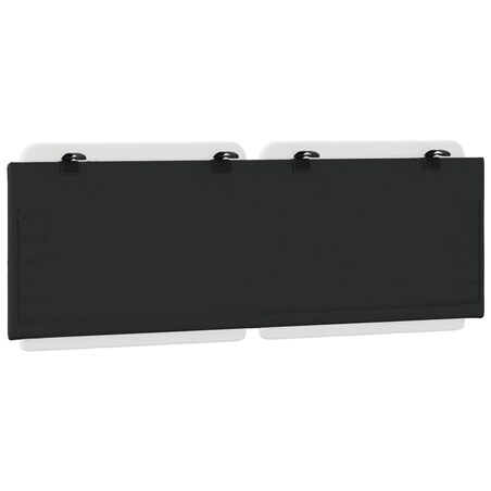 vidaXL Poduszka na wezgłowie, Zadar, biało-czarna, 120 cm, sztuczna skóra