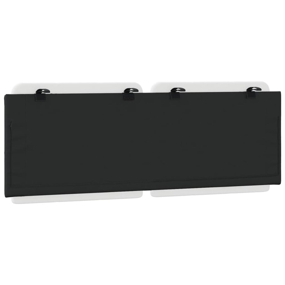 vidaXL Poduszka na wezgłowie, Zadar, biało-czarna, 120 cm, sztuczna skóra