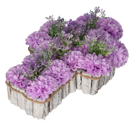 Doniczka Osłonka Drewniana Kora Krzyż Na Grób Ozodba