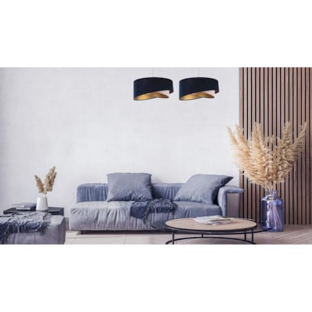 Lampa wisząca SAPPHIRE granatowa/złota