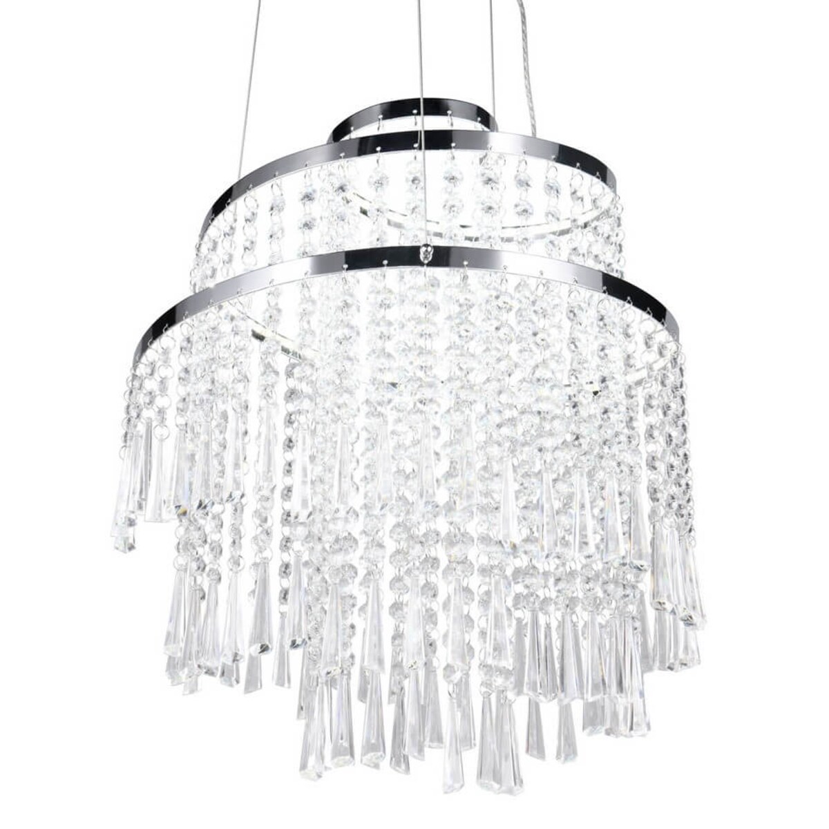 Kryształowy żyrandol Pomp R37341106 RL Light LED 30W 2700-6500K przezroczysty chrom