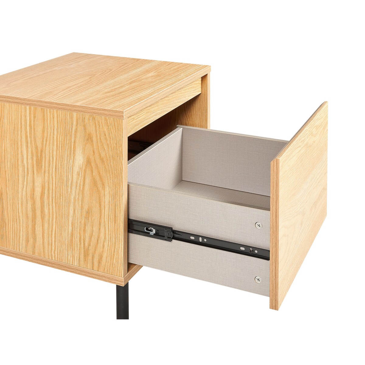Szafka nocna 1 szuflada jasne drewno NIKEA