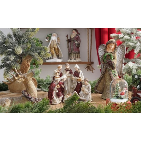 VILLA ITALIA Szklana kula świąteczna 14 cm HOLY TIME