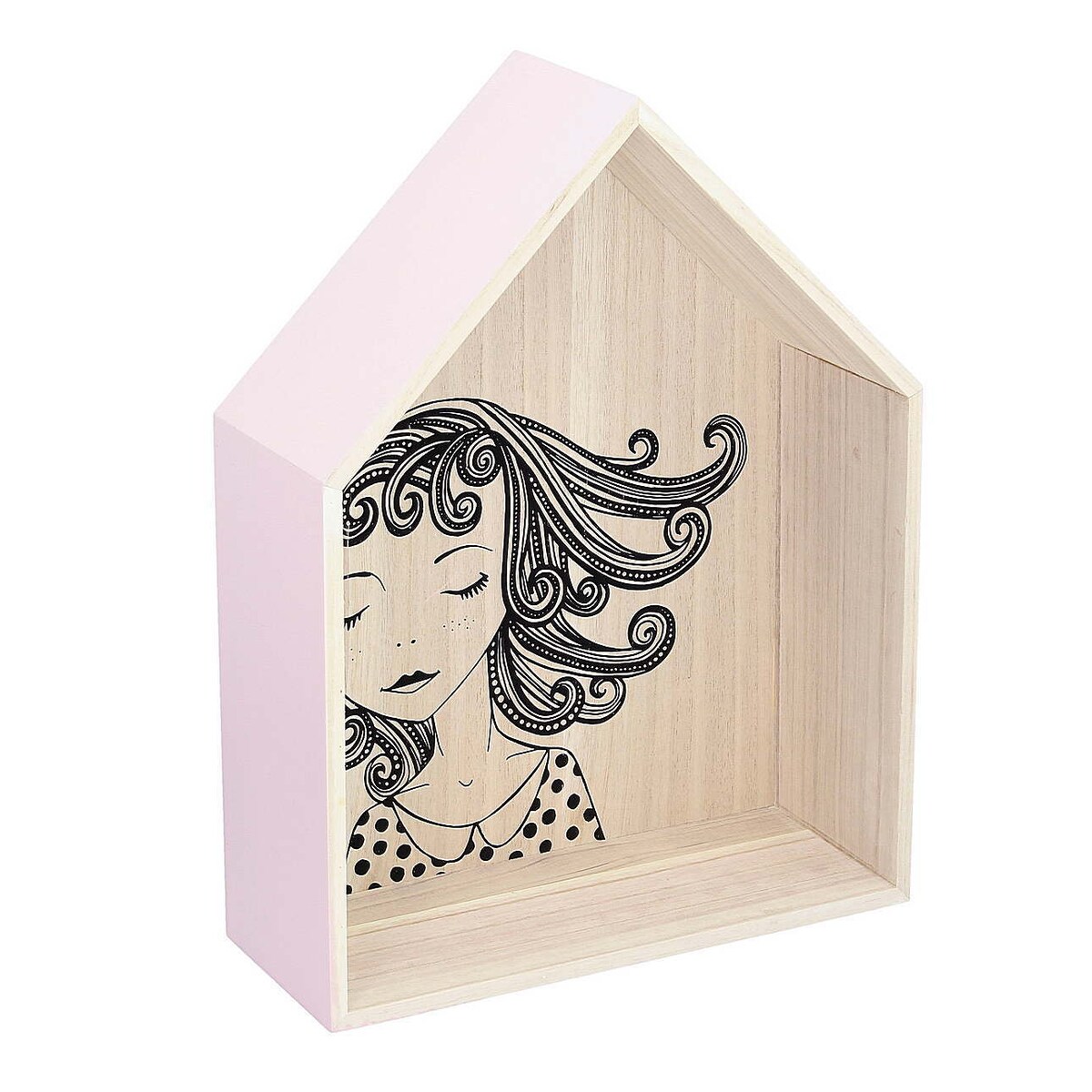 Półka Lovely House pink 49cm, 37x14x49cm