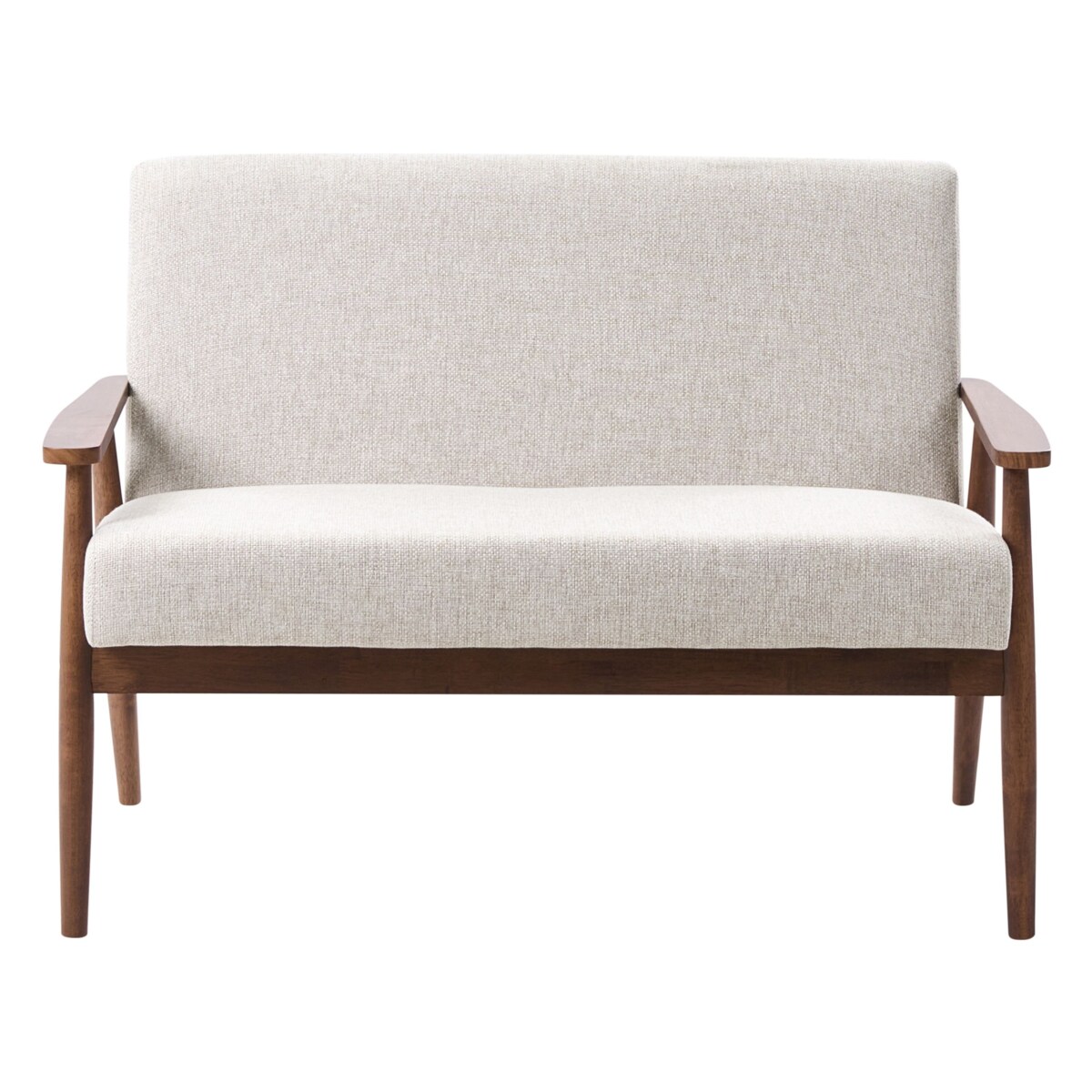 Sofa dla 2 osób ESRUM Ciemny brąz/ szary