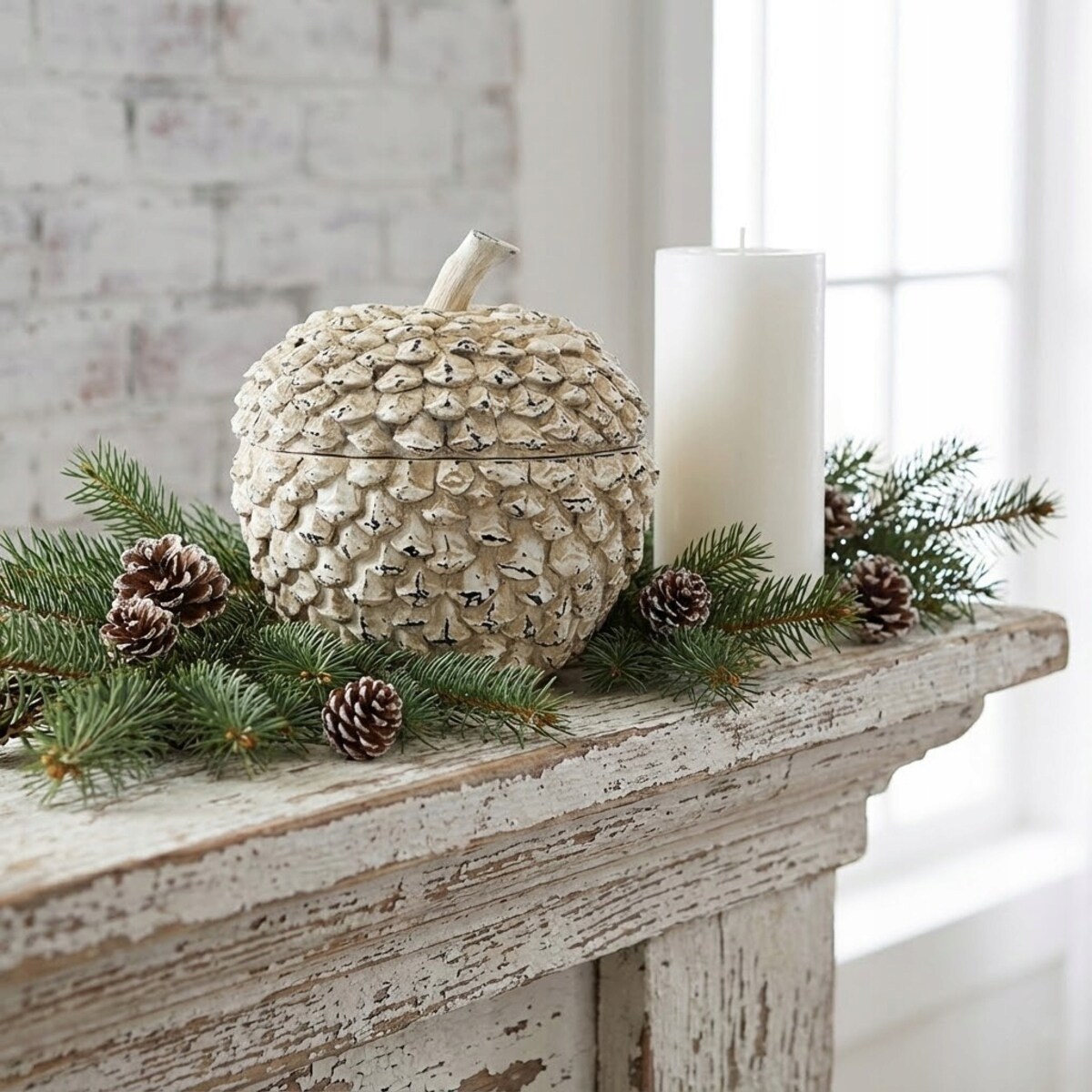 PUDEŁKO POJEMNIK SZYSZKA NA DROBIAZGI PIENIĄDZE KLUCZE MONETY CUKIERKI 15cm