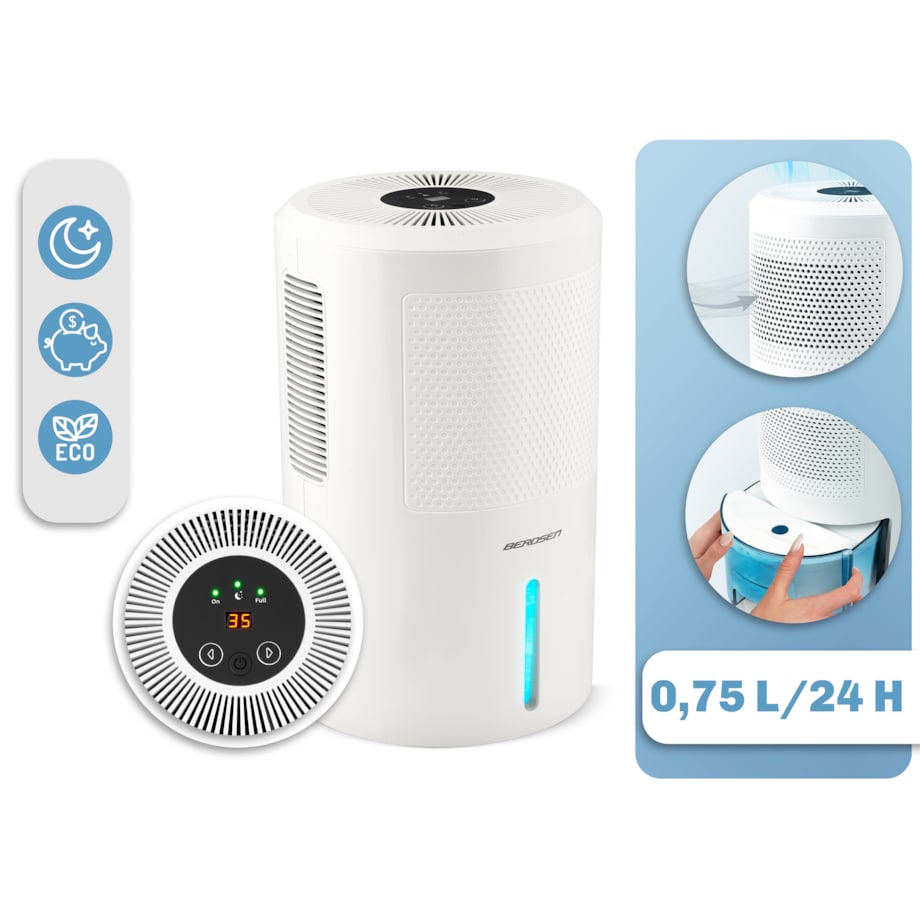 Osuszacz powietrza pochłaniacz wilgoci 60W timer led 353000 Berdsen