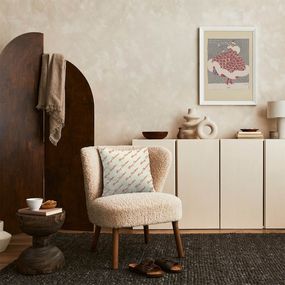 Poduszka świąteczna - Merry Christmas - napis 45x45 cm