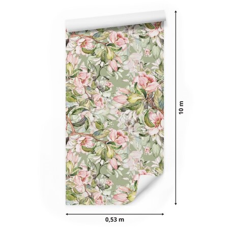 Tapeta Wiosenne Kwiaty Malowane Akwarelą