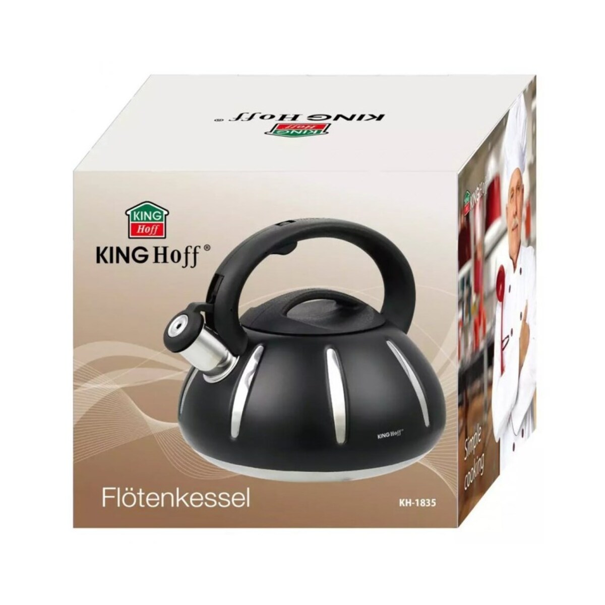 Kinghoff czajnik z gwizdkiem 3l 46704