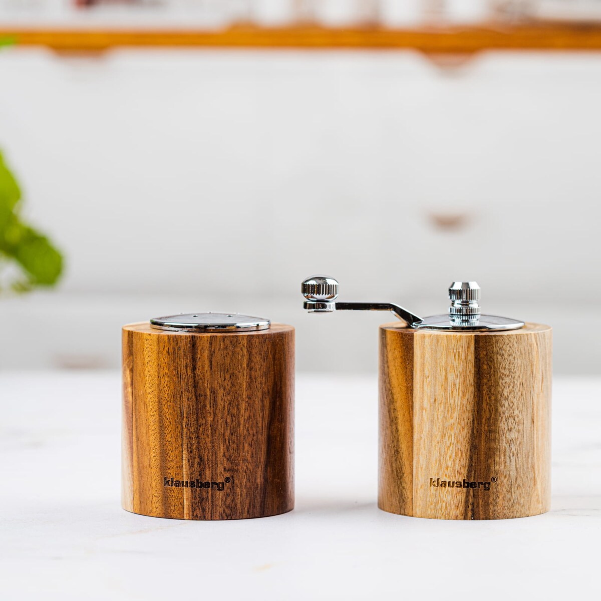 Zestaw do soli i pieprzu z młynkiem i solniczką KLAUSBERG