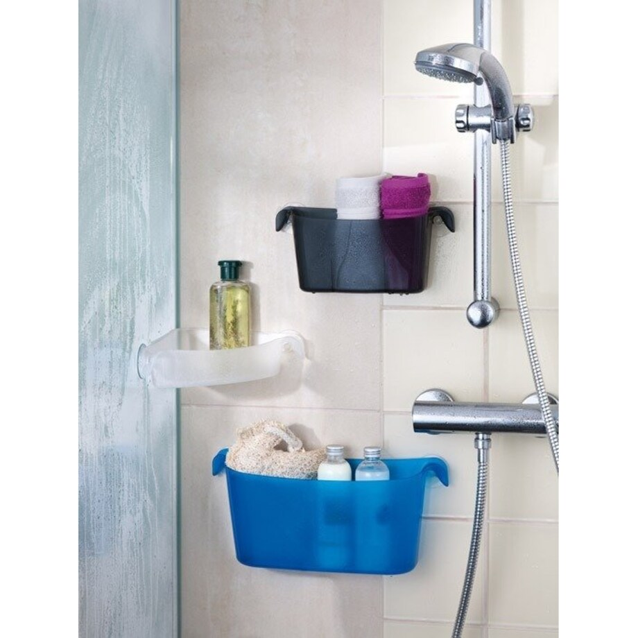 Narożna półka łazienkowa BOKS na przyssawki, KOZIOL